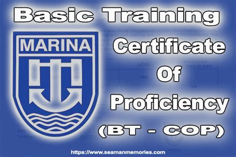 certificate of proficiency marina